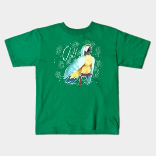 Chill Macaw Kids T-Shirt